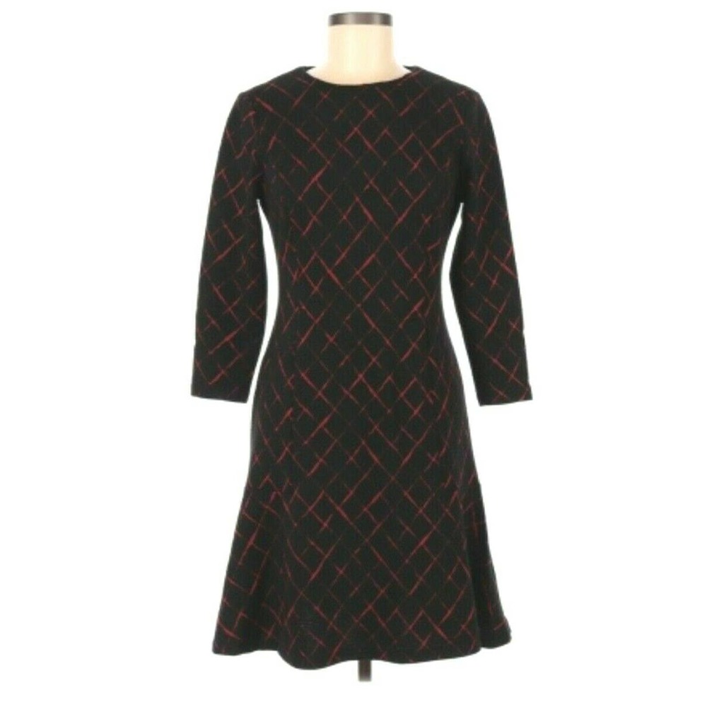 Tommy Hilfiger A-Line Black Holiday Dress Size 10